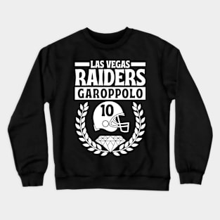 Las Vegas Raiders Garoppolo 10 Helmet American Football Crewneck Sweatshirt